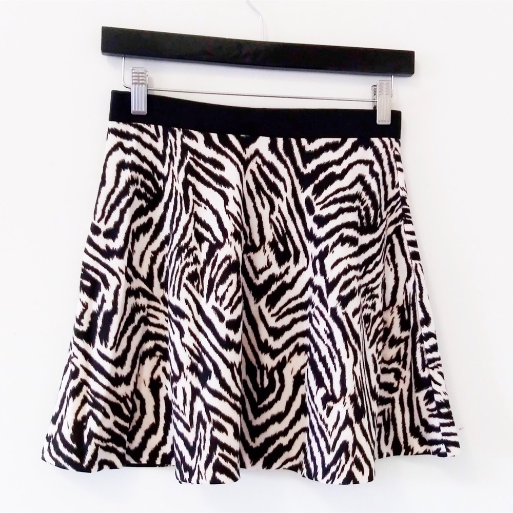 H&M Animal Print Flare Skirt